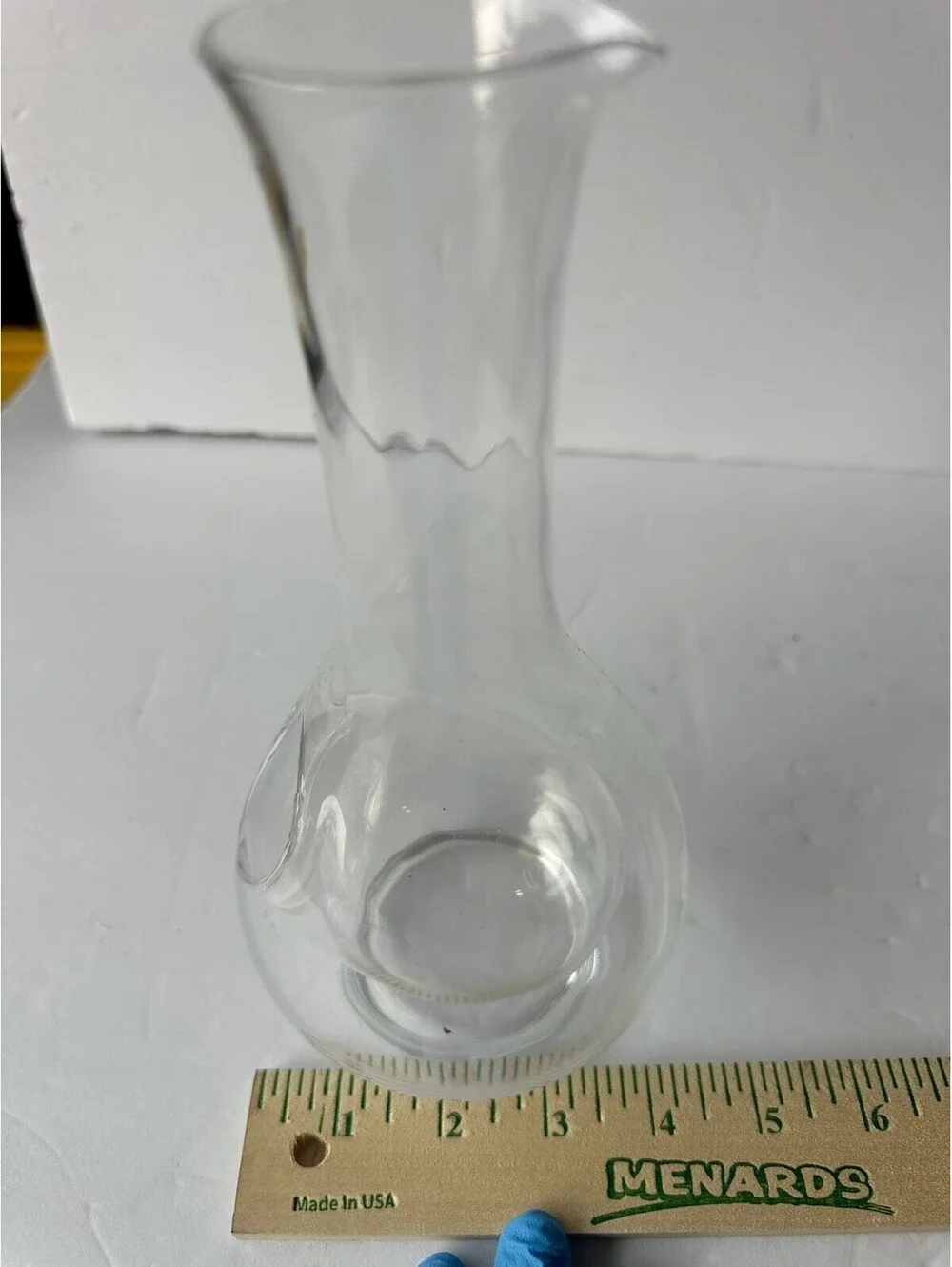 Unique Clear Glass Decanter with Side Opening Barware Accessory